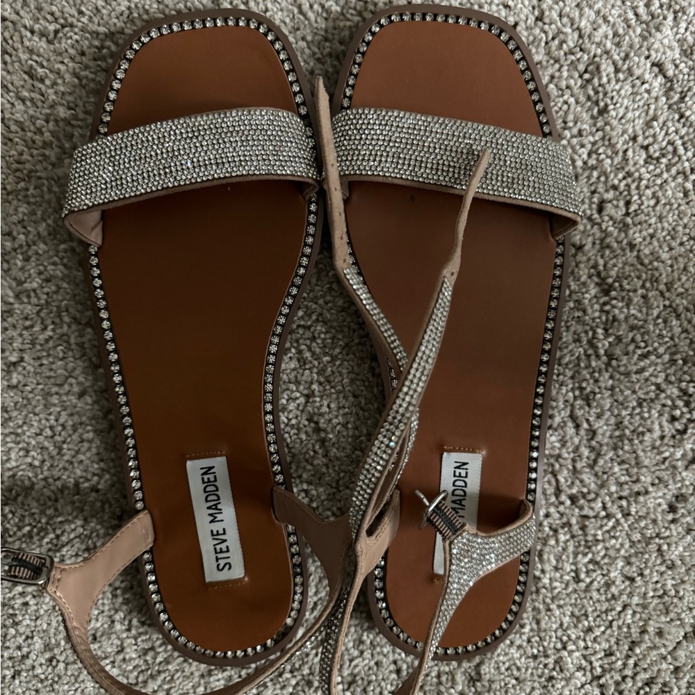 Steve Madden Nisha-R Rhinestone Sandals